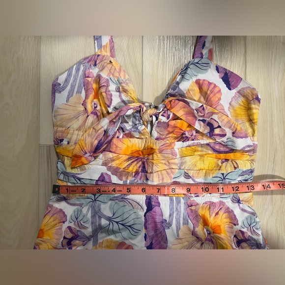 Anthropologie x Cecilia Pettersson tie-front midi dress: - Picture 5 of 10